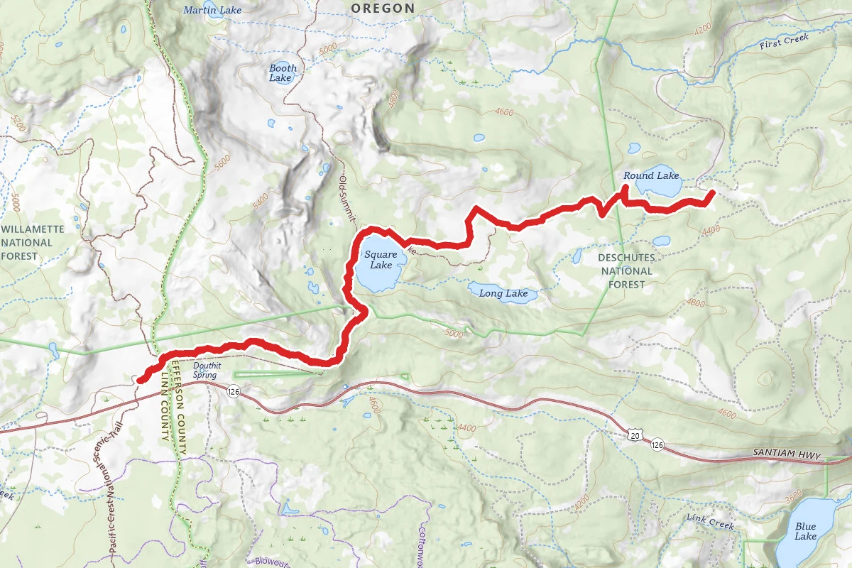 Summit Lake to Round Lake Trail