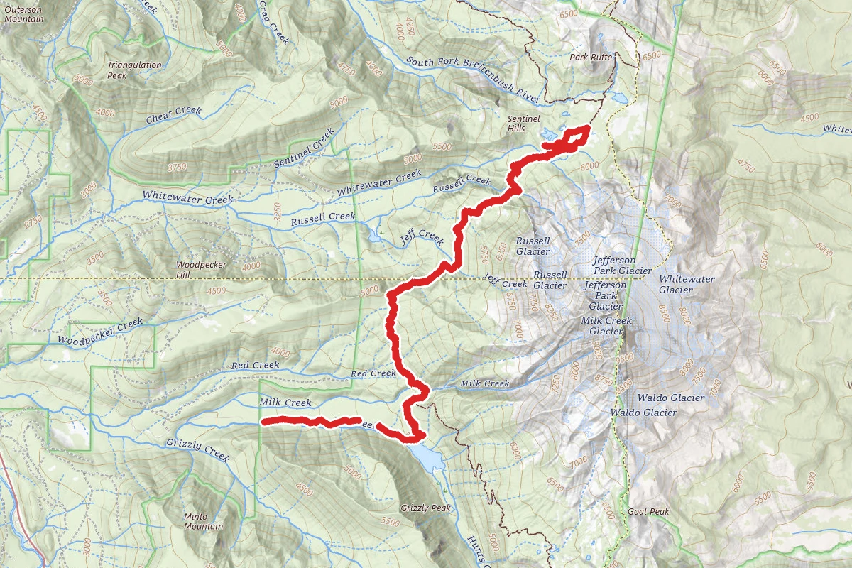 Scout Lake and Bays Lake via Pamelia Lake Trail and PCT