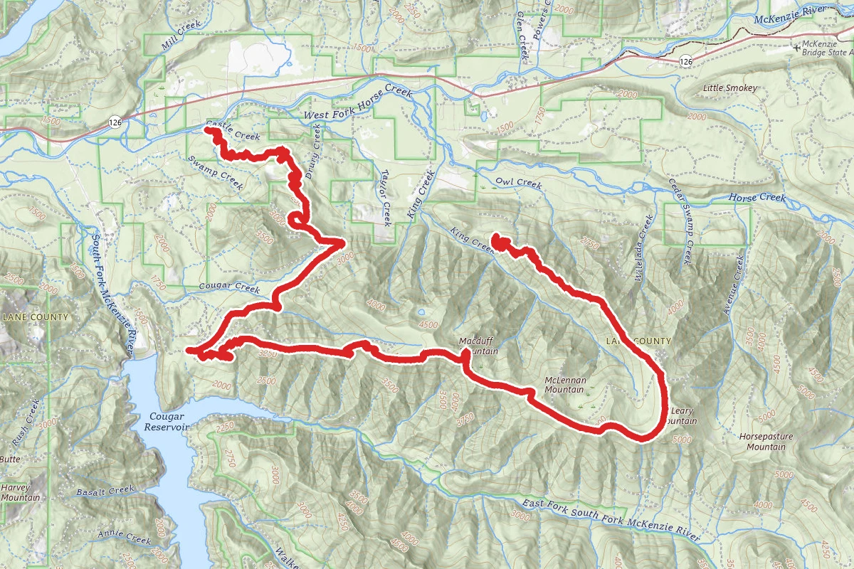 Olallie Trail to O'Leary Road