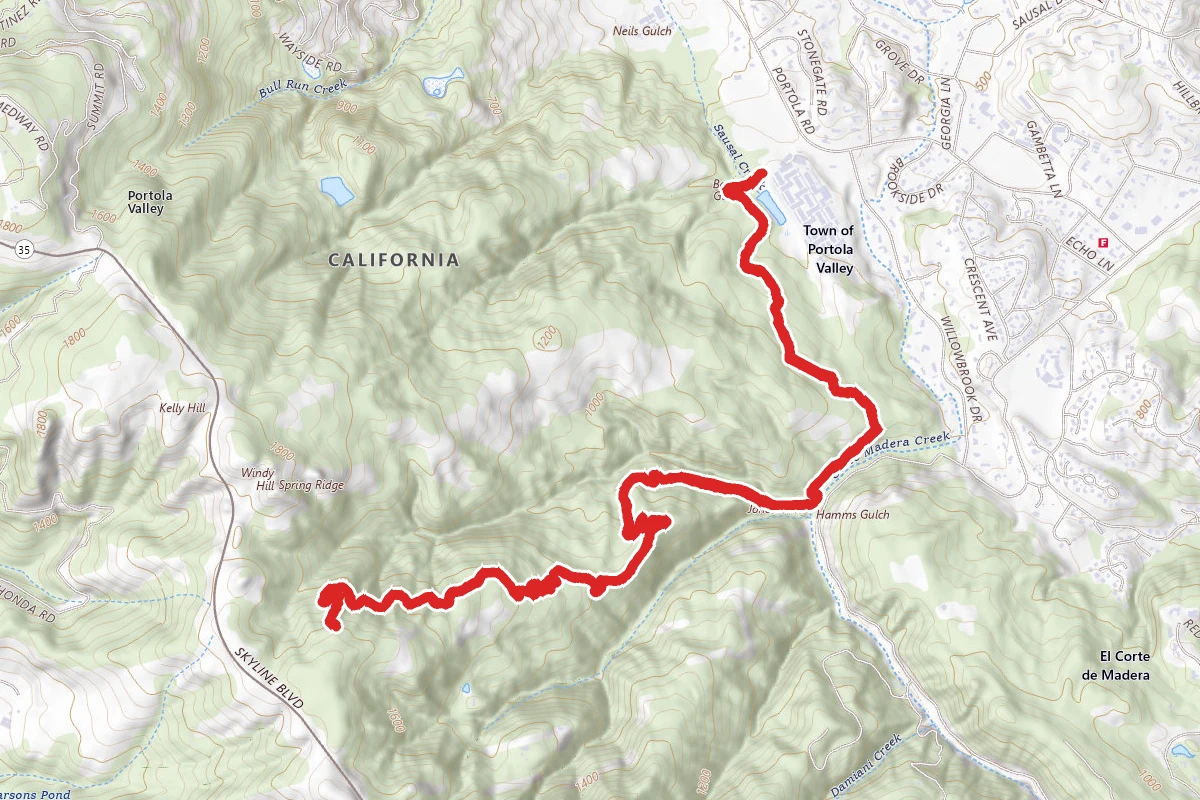 Hamms Gulch Trail