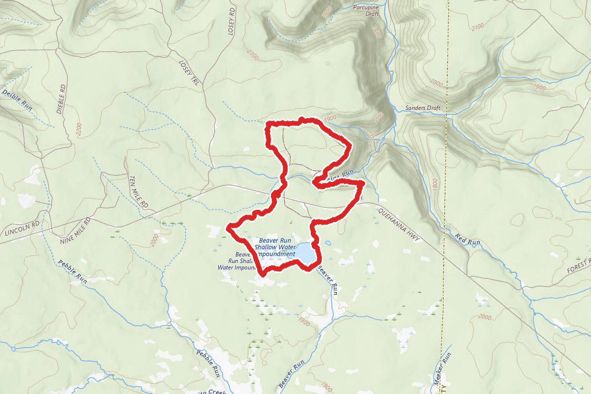 Teaberry, Lincoln and Beaver Run Loop