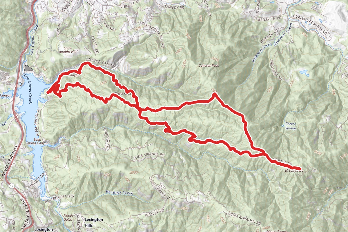 Mount El Sombroso and Lime Kiln Trail