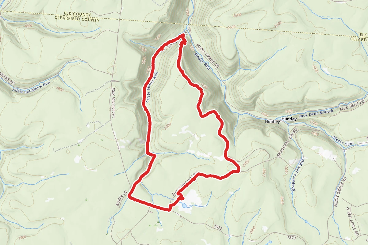 Quehanna Trail Western Cross Connector, Medix Run Loop