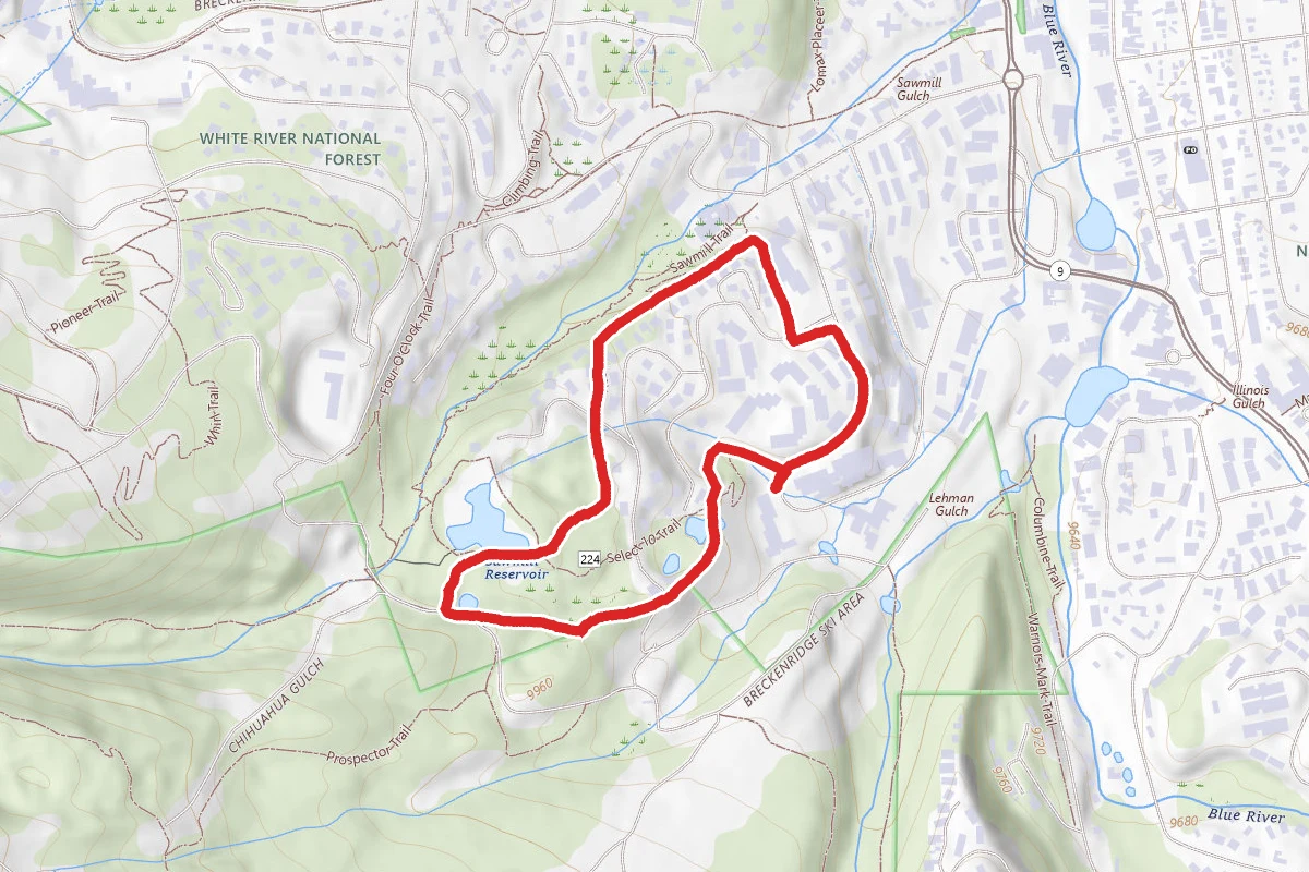 Lower Sawmill and Snowflake Trail Loop