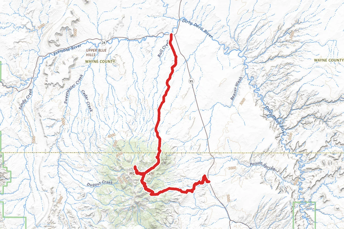Bull Creek Pass OHV Route