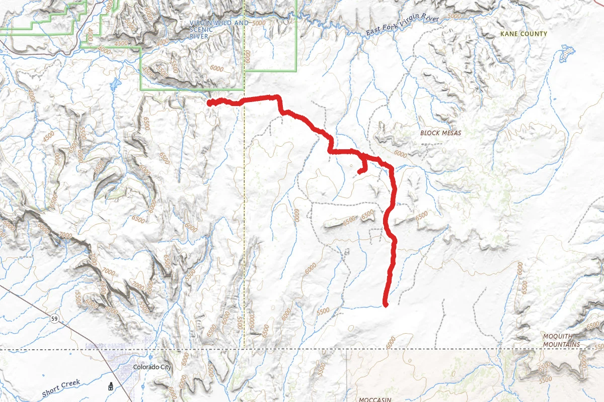 Elephant Cove Road and Shunes Creek OHV Route