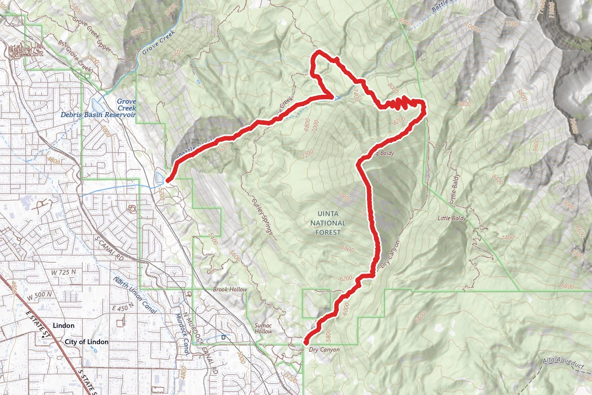 Big Baldy Through Trail