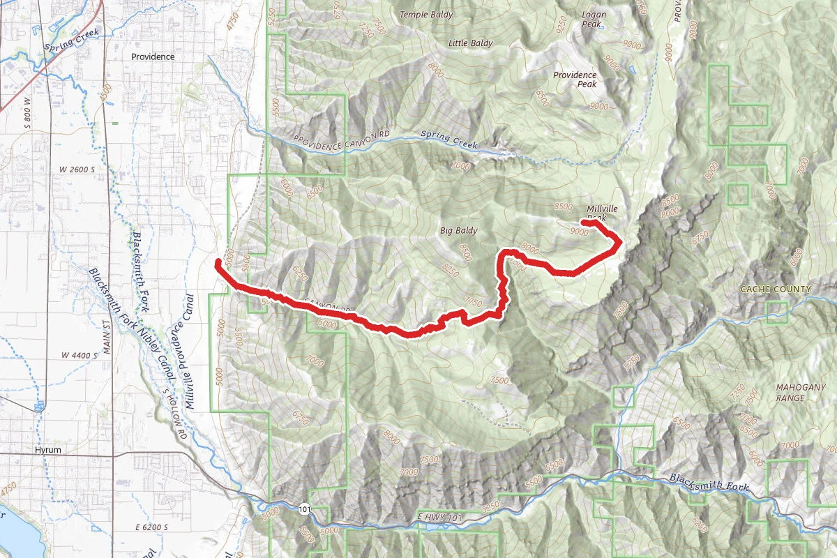 Millville Peak Trail