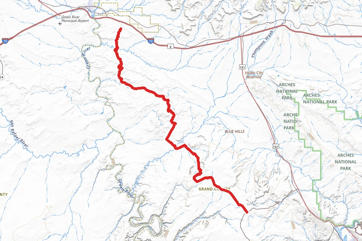 Crystal Geyser OHV Trail