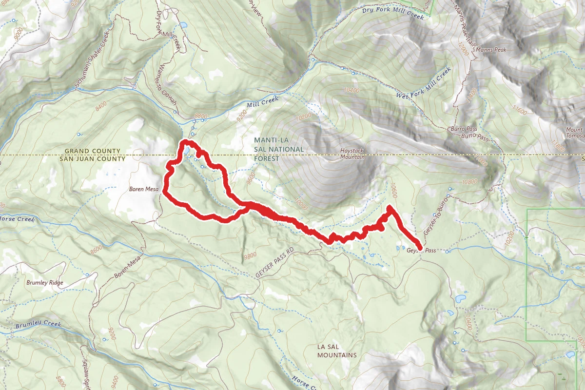 Moonlight Meadow to Clark Lake Loop