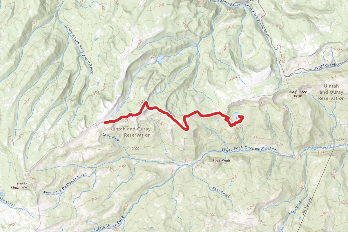 Duchesne Ridge to Heart Lake