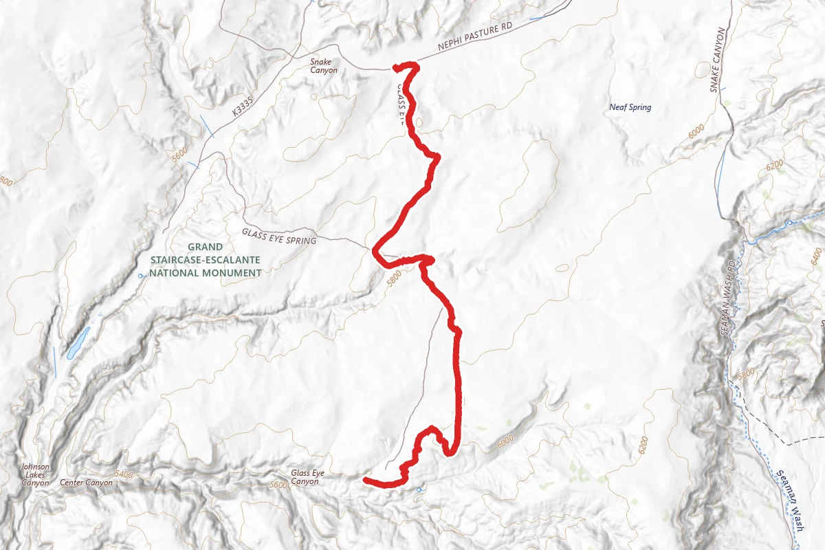 4WD Route to Glass Eye Spring