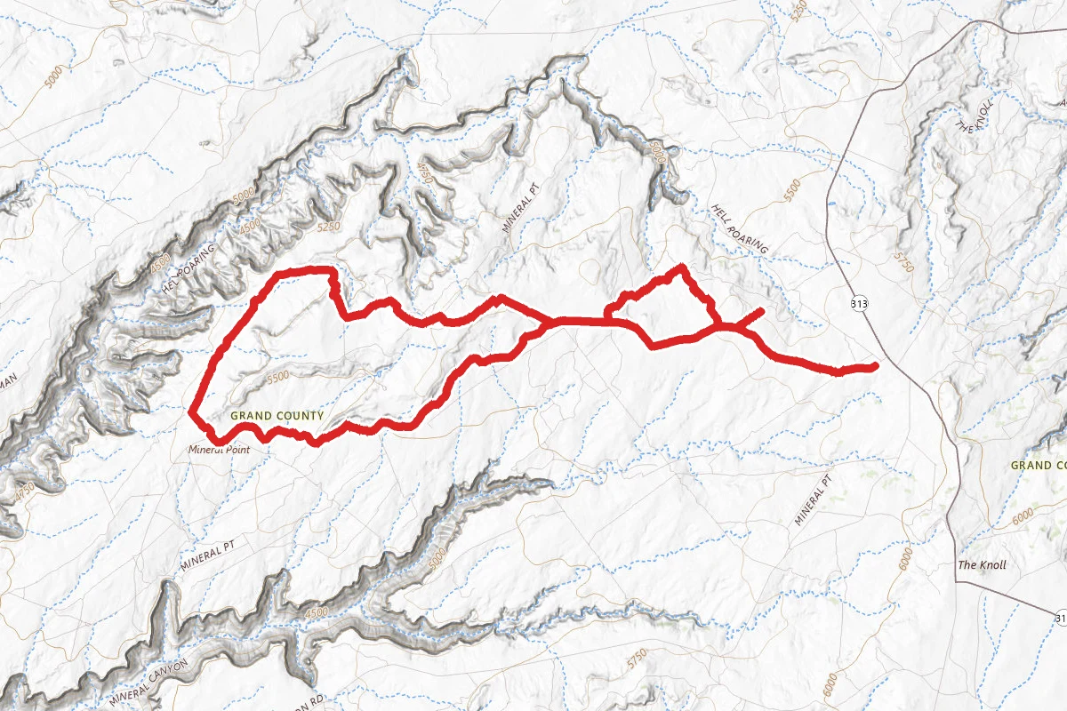 Hellroaring Rim OHV Trail