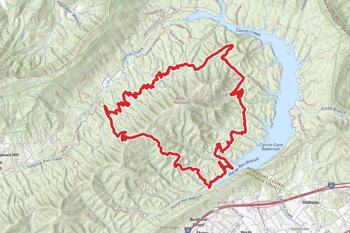 Four Gorges to Lakeside to The Gauntlet to Hi-Dee-Hoe Loop