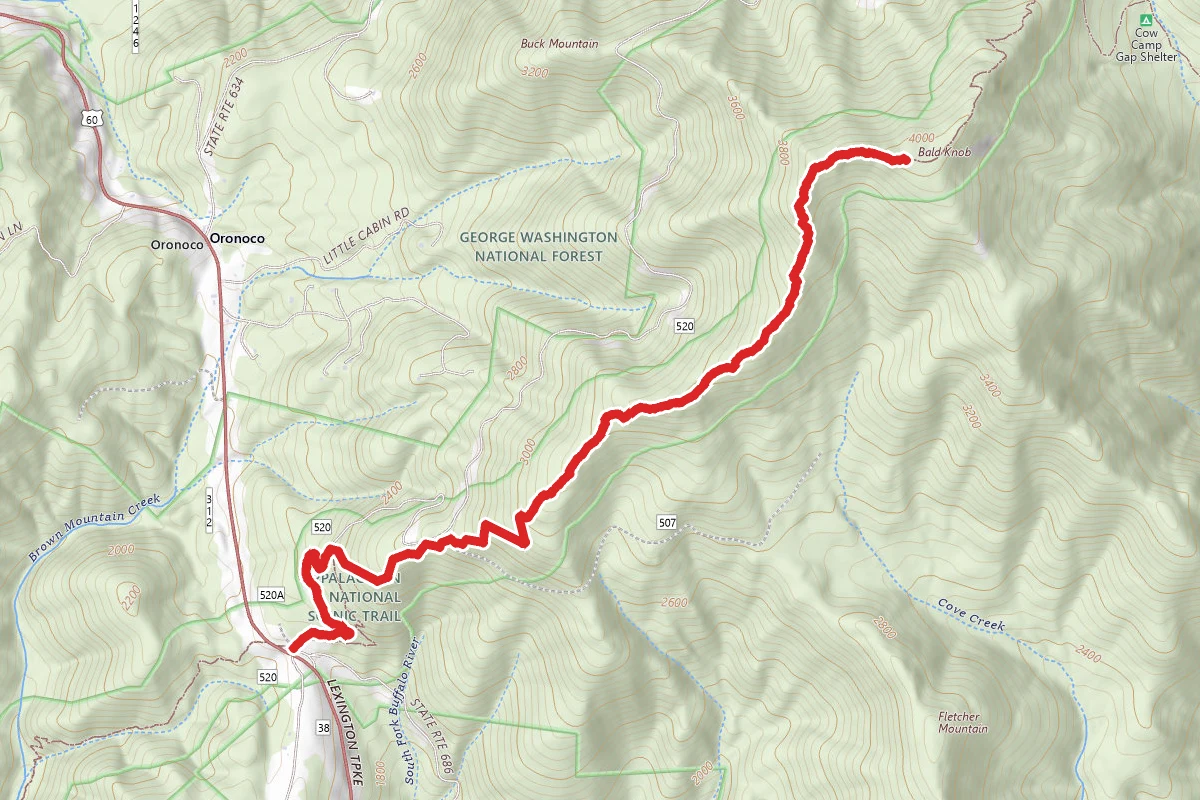 Bald Knob via Appalachian Trail