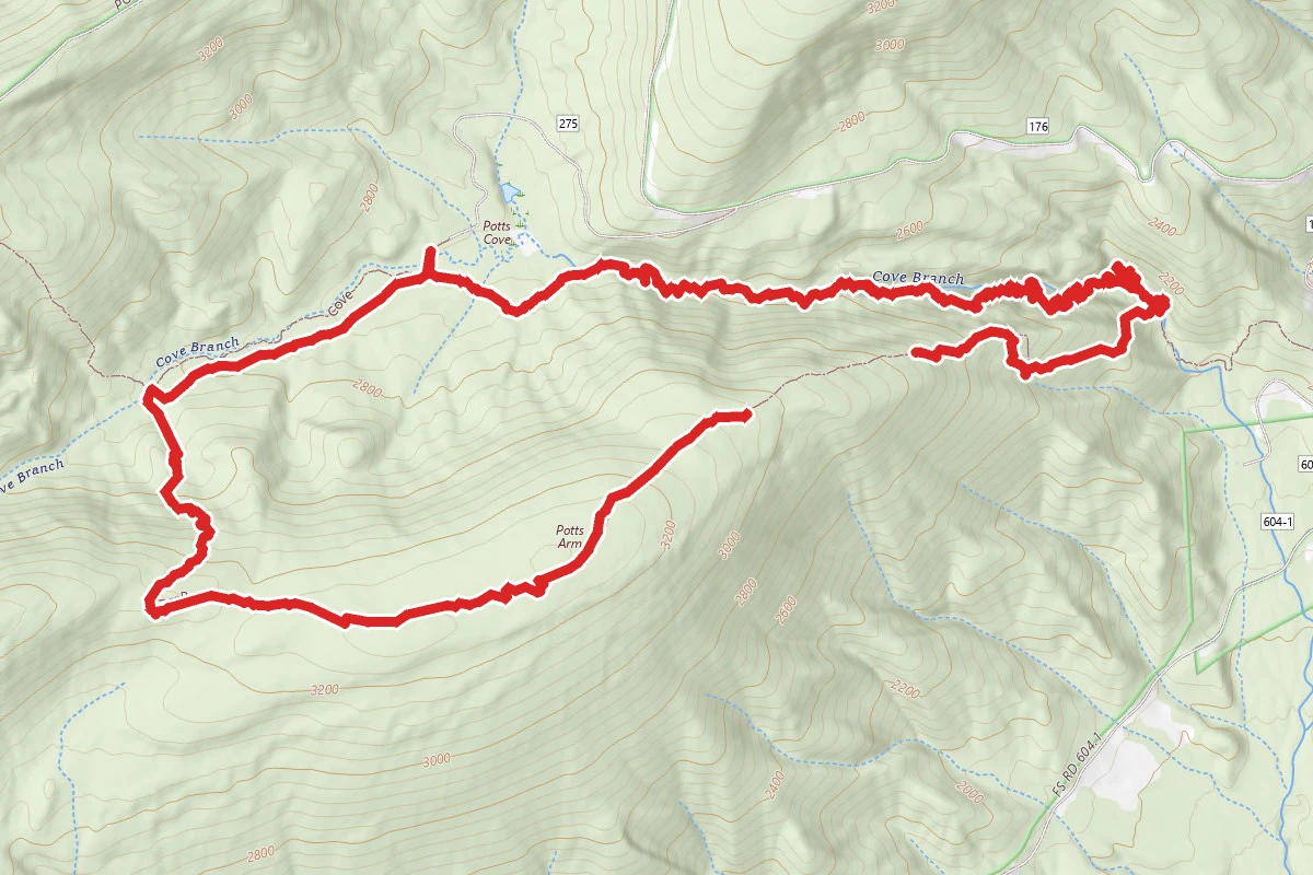 Cove Branch and Potts Arm Loop