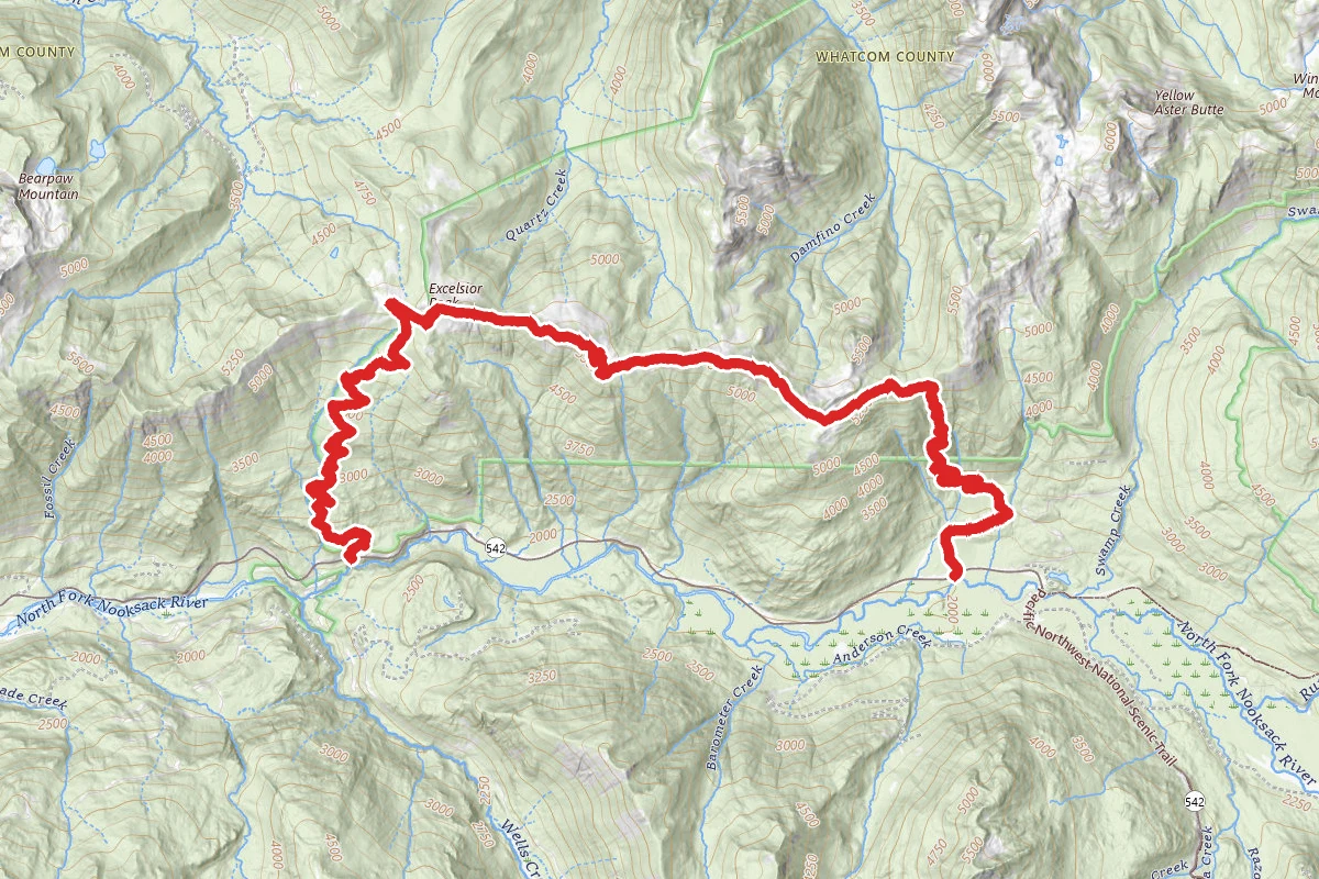 Excelsior Pass to Welcome Pass via High Divide Trail