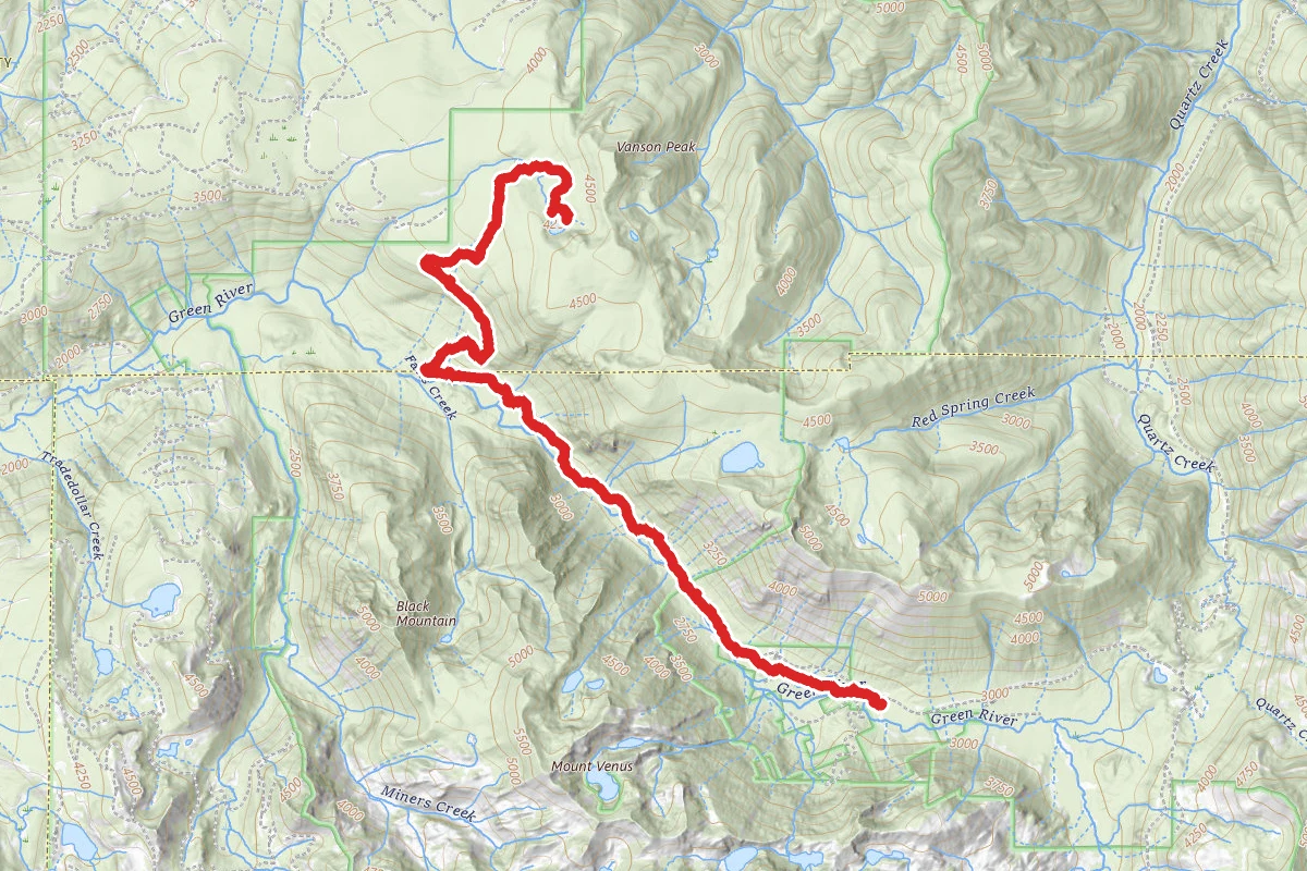 Vanson Lake via Green River Trail #213