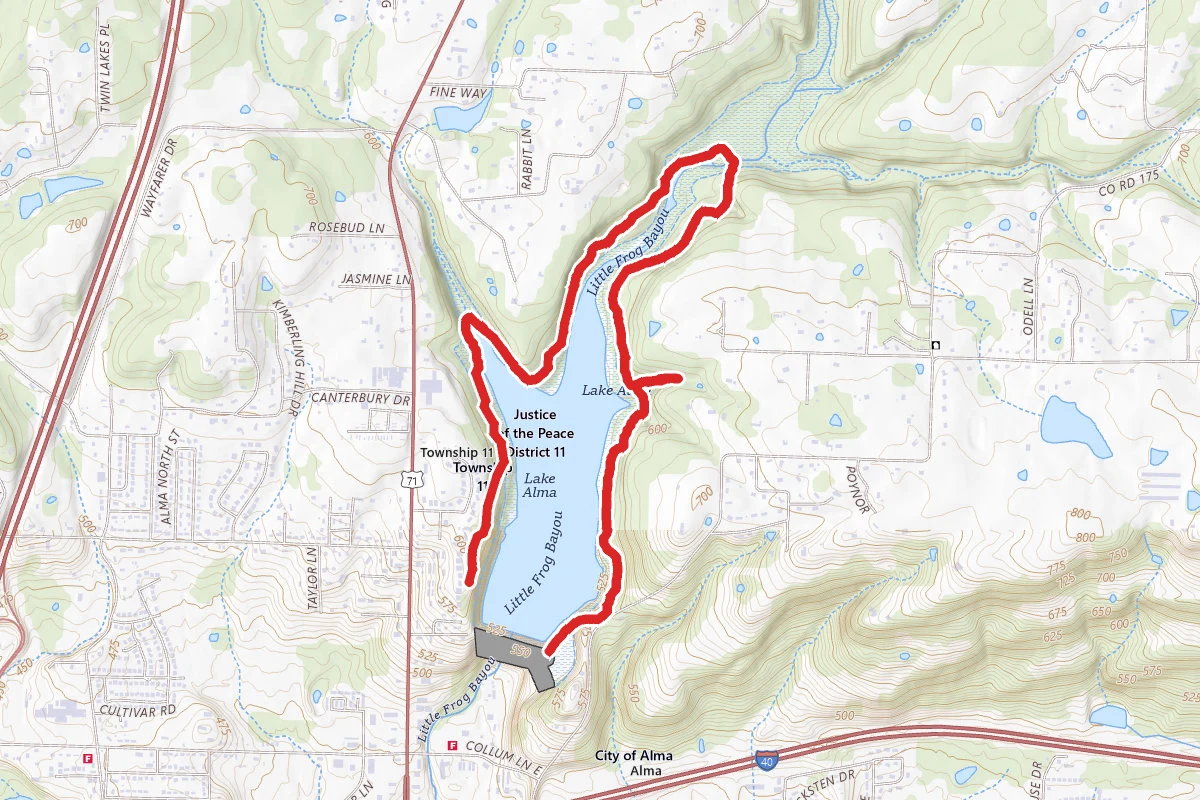 Lake Alma Hiking Trail