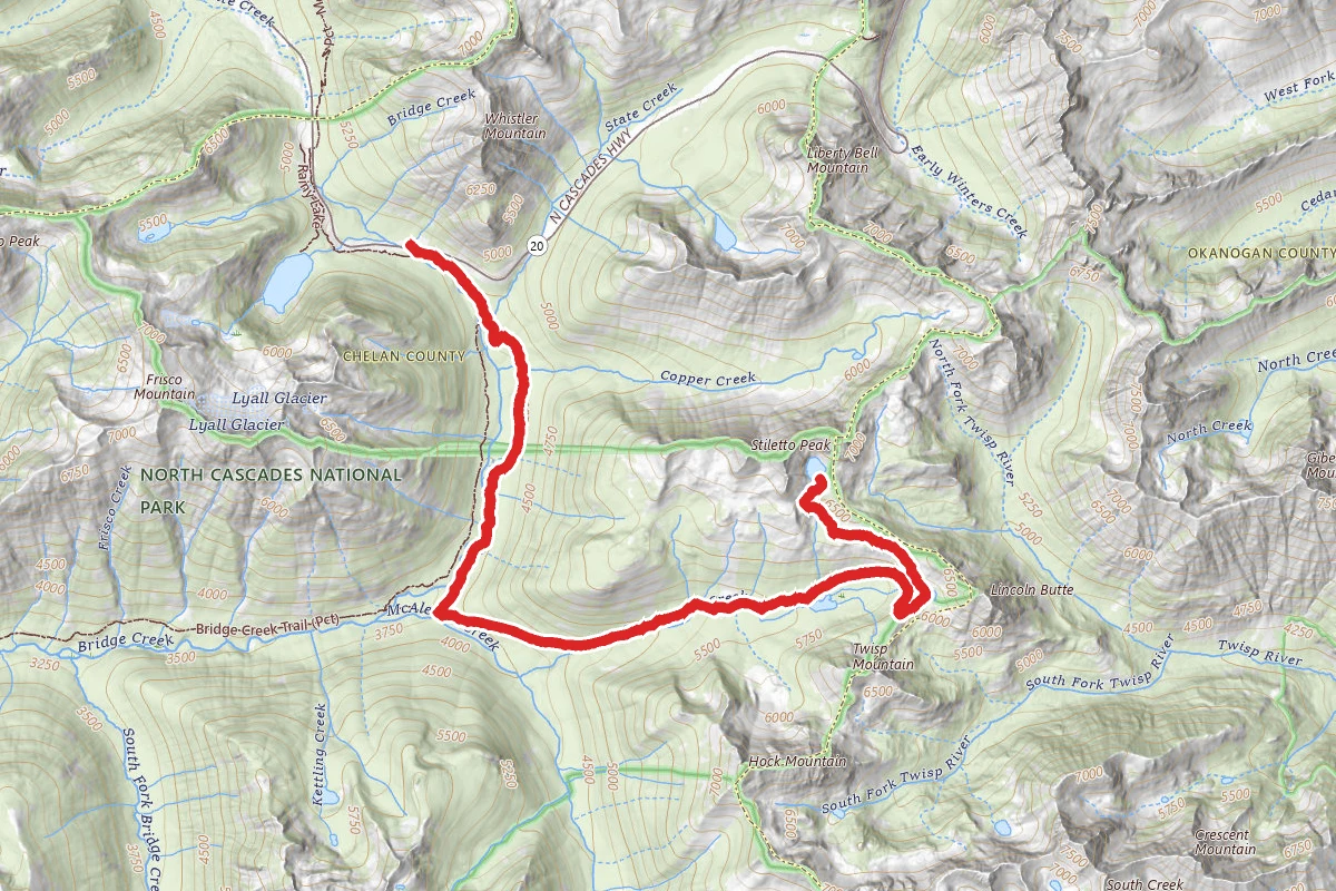 Stiletto Lake via Twisp Pass Trail