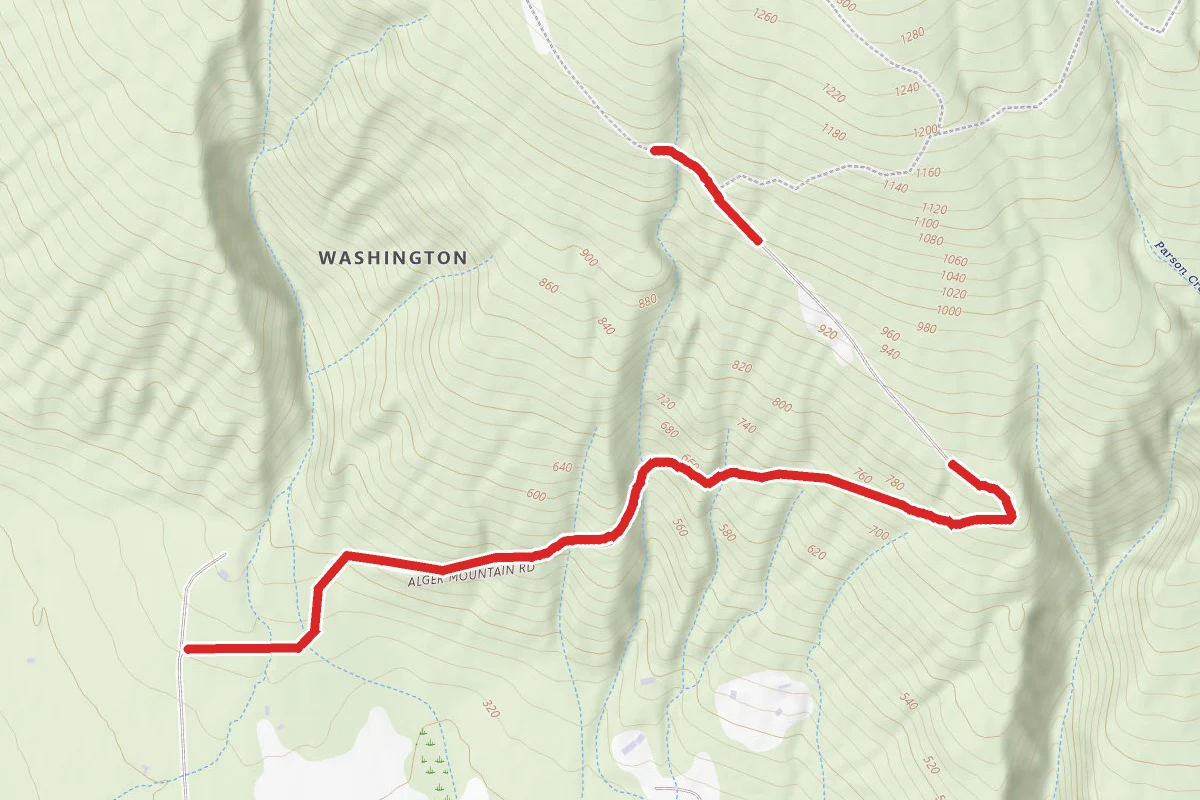 Alger Mountain Bike Trail