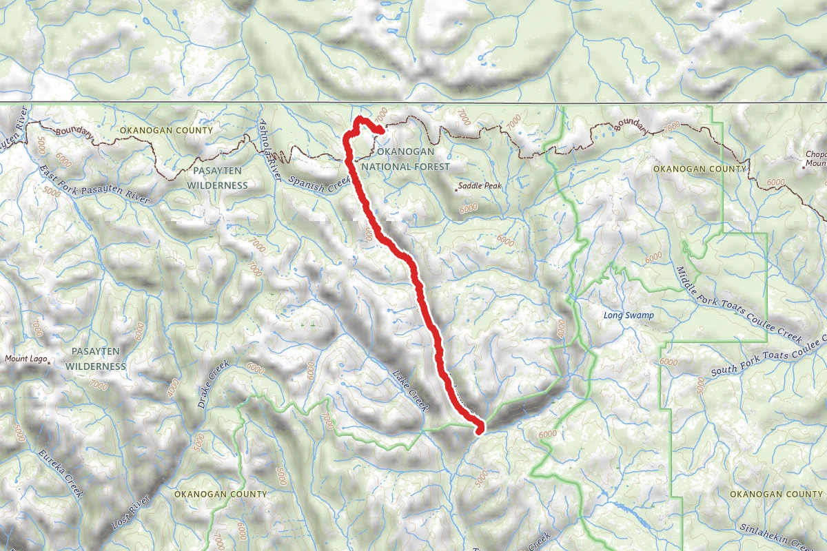Andrews Creek Trail to Cathedral Lakes