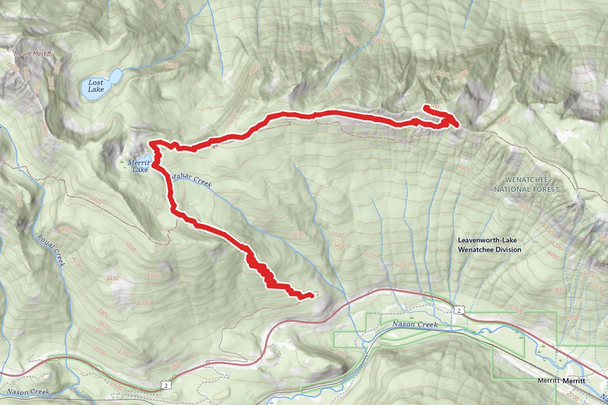 Alpine Lookout via Merritt Lake Trail to Nason Ridge Trail