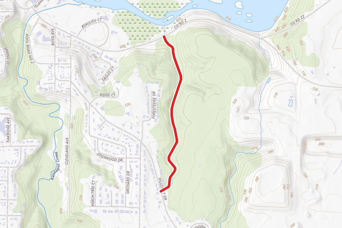 Valley Trail from Hillcrest Drive Trailhead