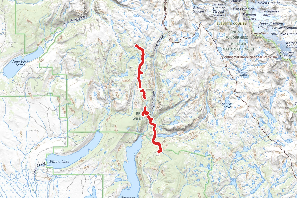 Long Lake, Trapper Lake and Heart Lake via Pine Creek Canyon Trail