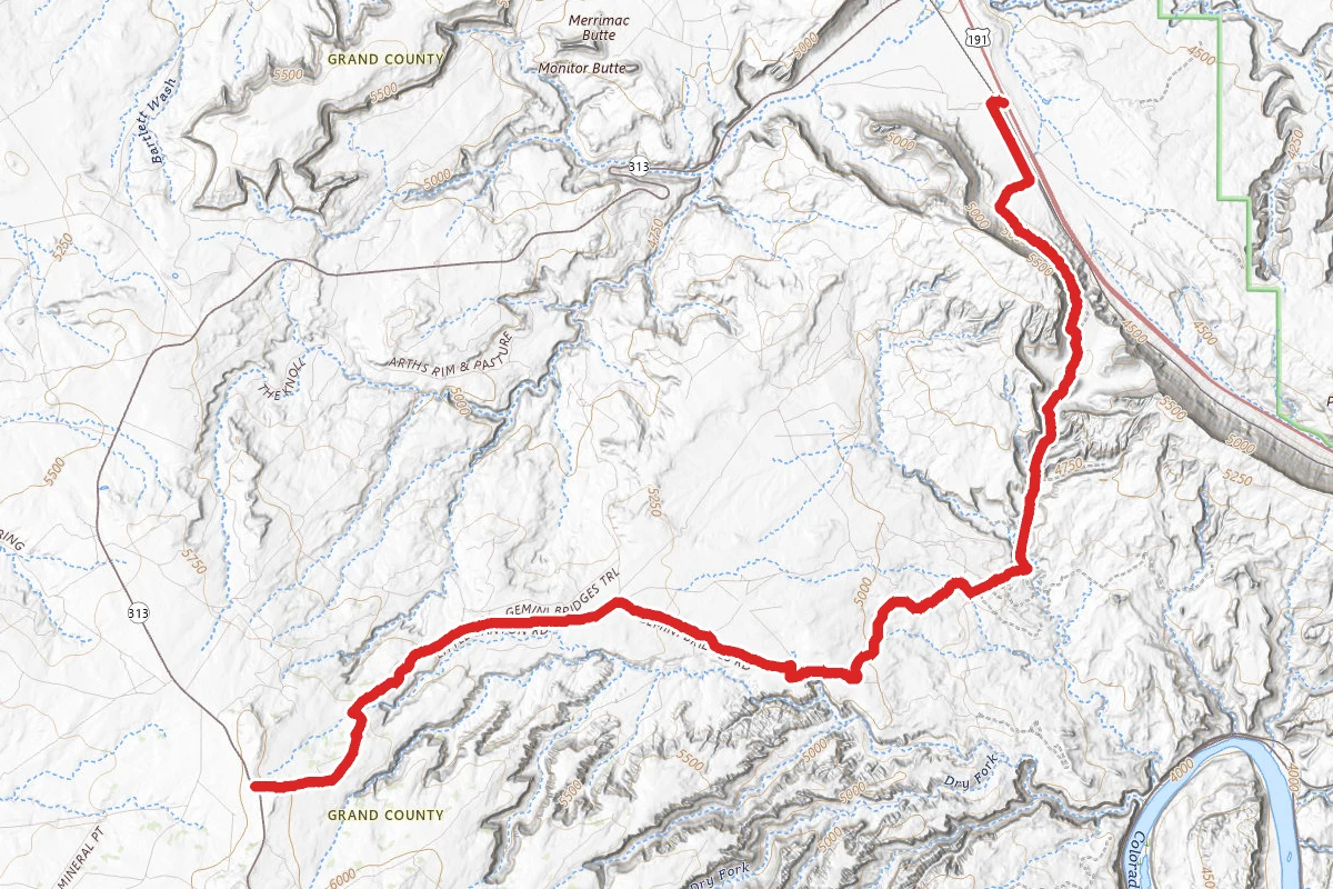 Gemini Bridges OHV Trail