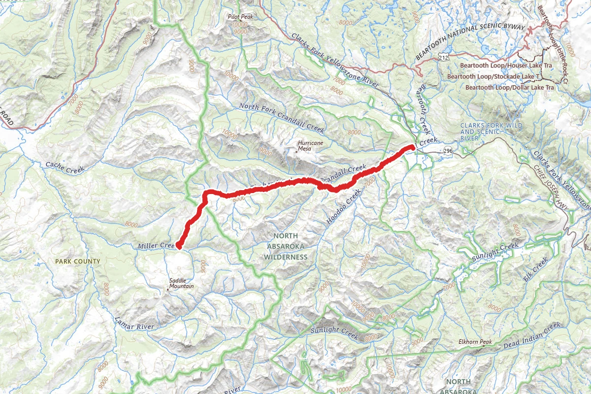 Crandall Trail to Miller Creek Campground