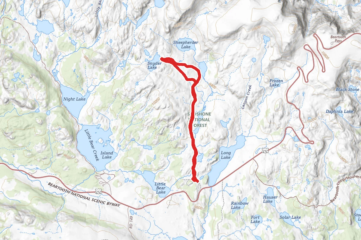 Long Lake to Snyder Lake