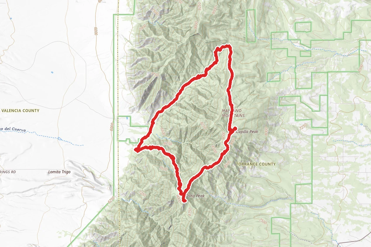Capilla Peak and Osha Peak Loop