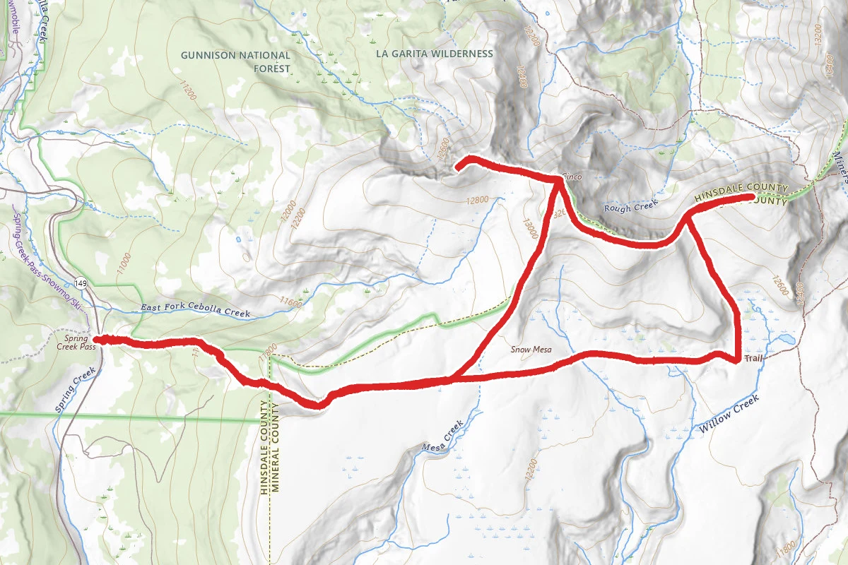 Baldy Cinco, Baldy No Es Cinco, and Point 13162