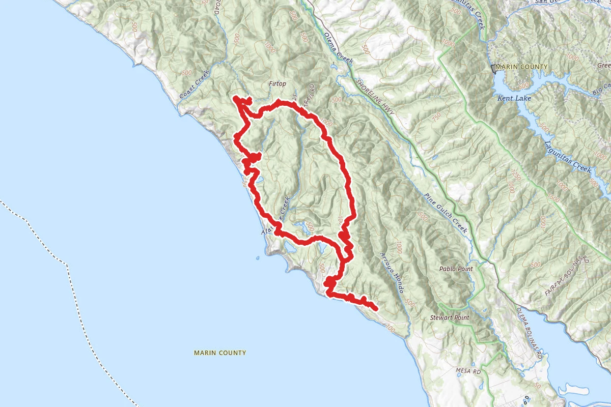 Coast Trail and Lake Ranch Trail Loop