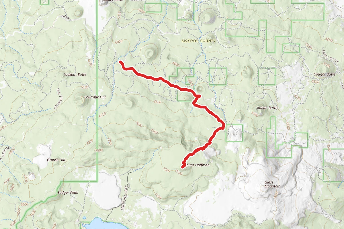 Medicine Lake Volcano, Mount Hoffman - Standard Summit Route