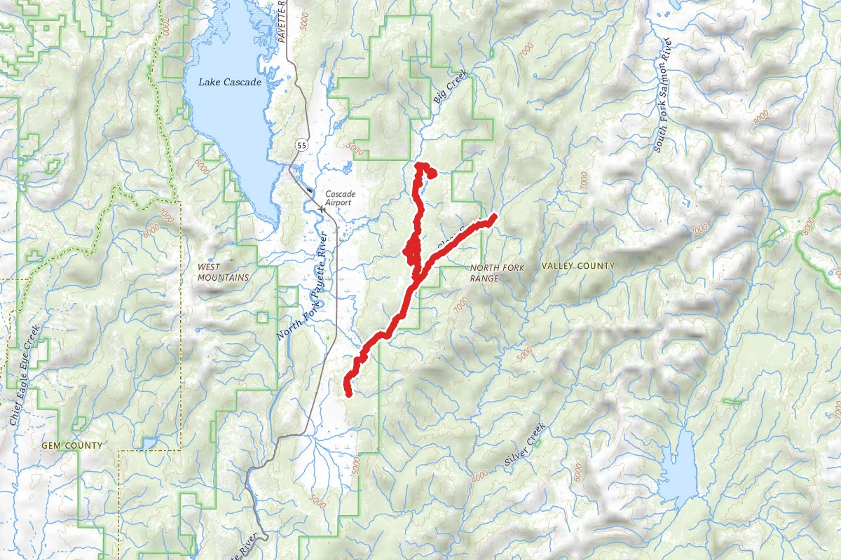 Herrick Reservoir to Horsethief Reservoir OHV Trail