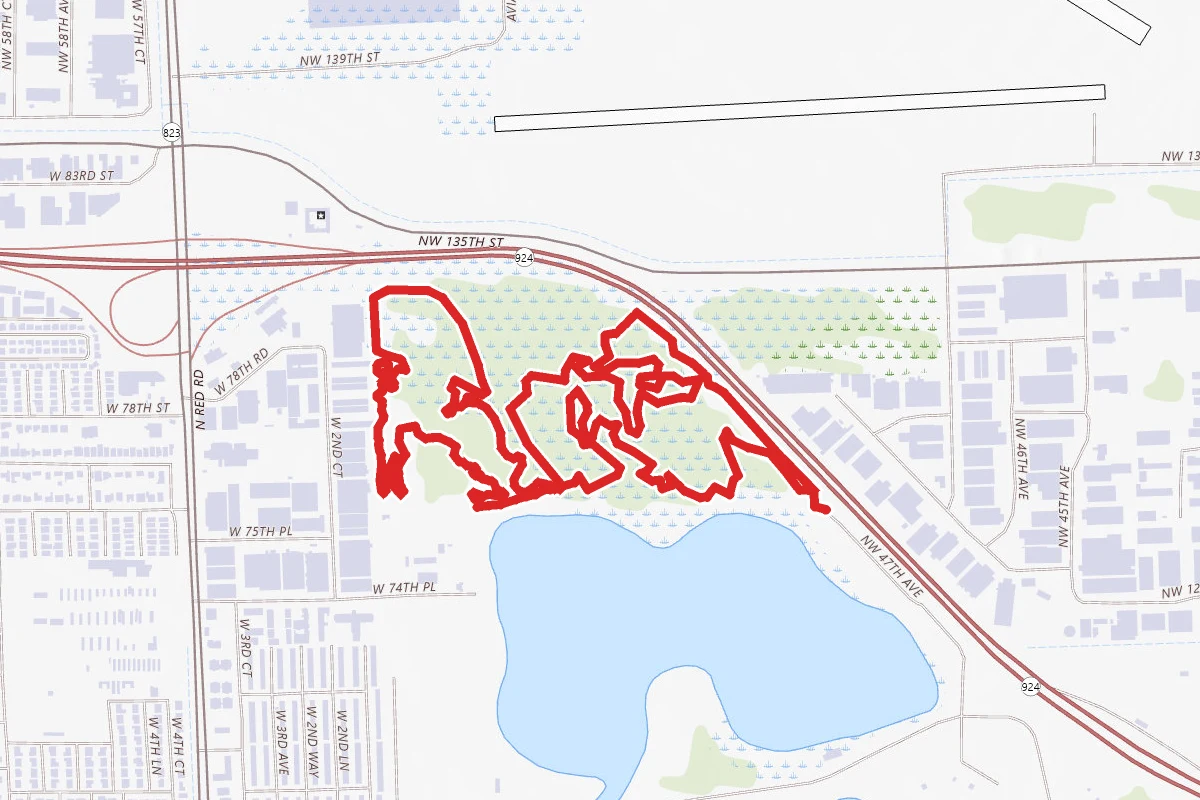 Amelia Earhart Park Mountain Biking Trail