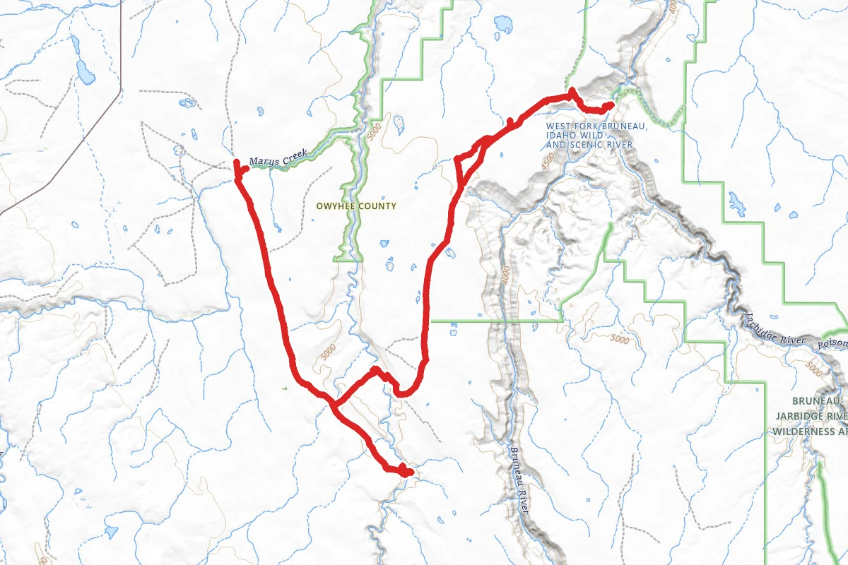 Indian Hot Springs and Bruneau River OHV Trail