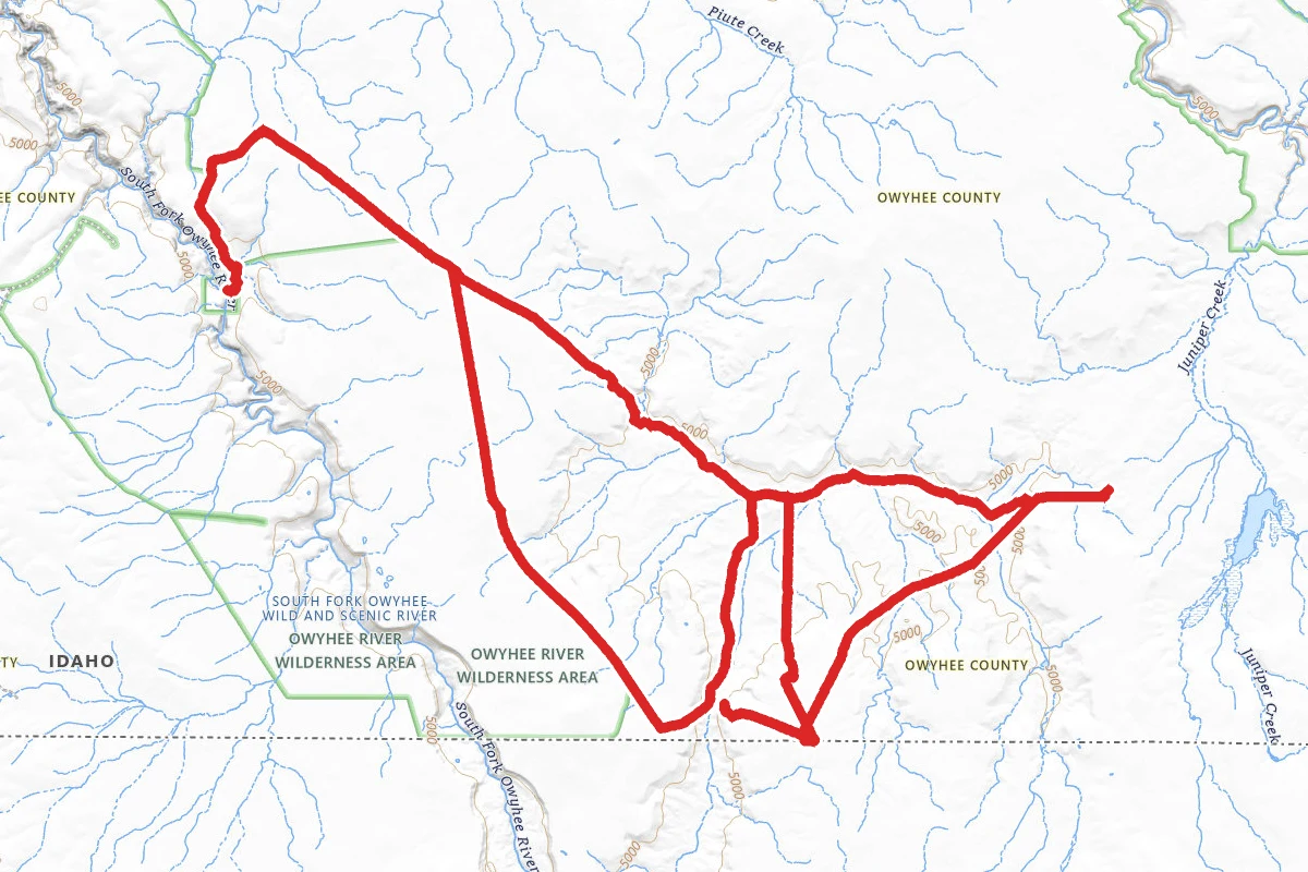 Coyote Hole State Line Camp OHV Loop