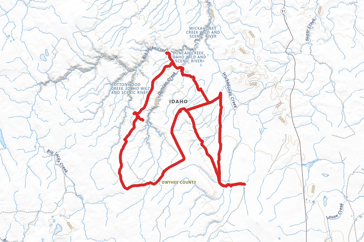 Wickahoney, Buncel, Holman and Harvey OHV Trail