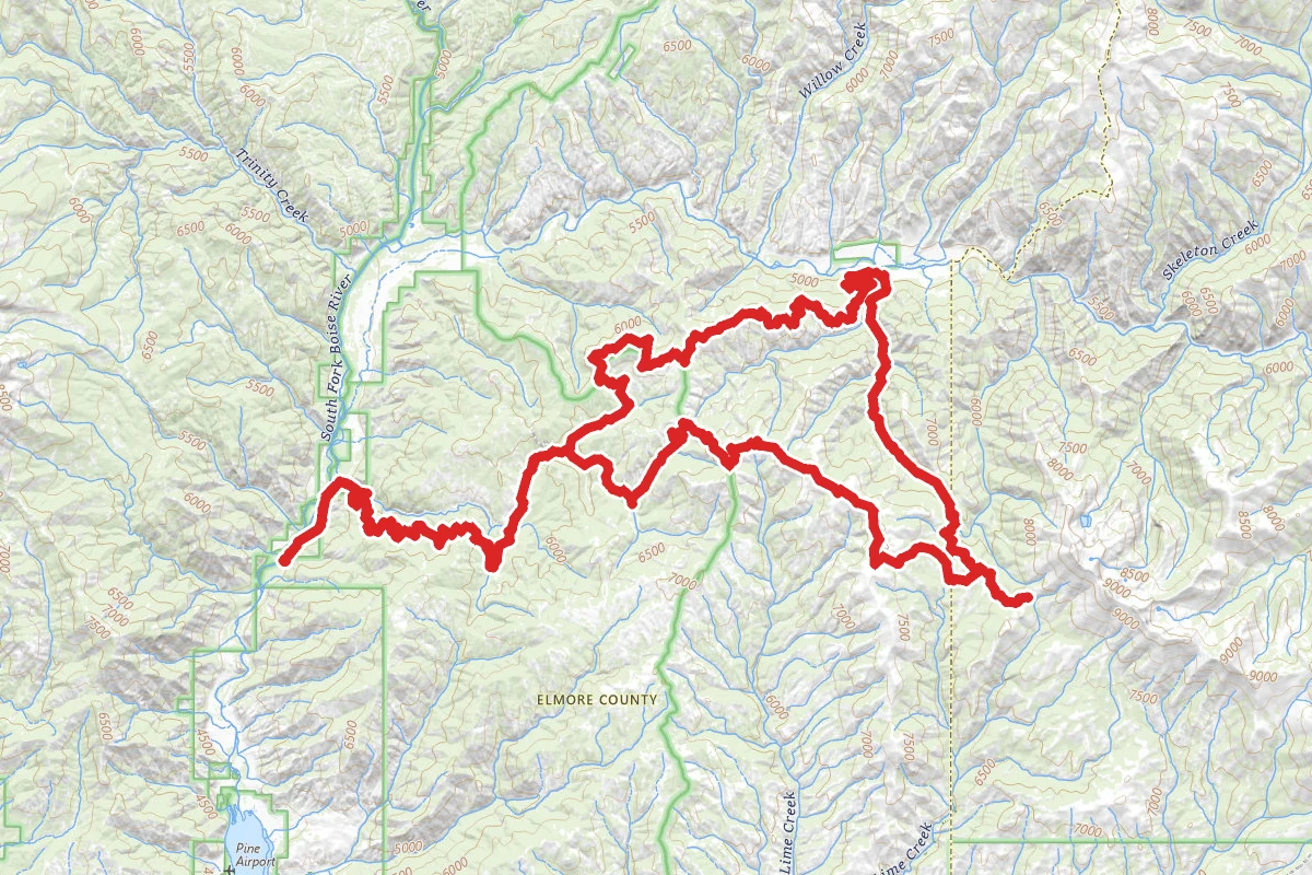 Pine and Featherville Iron Mountain OHV Trail