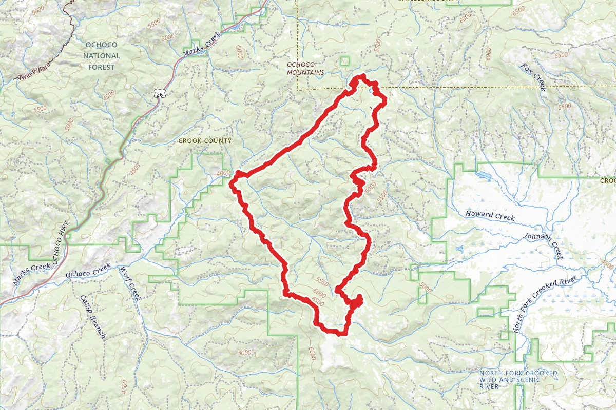 Round Mountain and Lookout Mountain Loop Trail