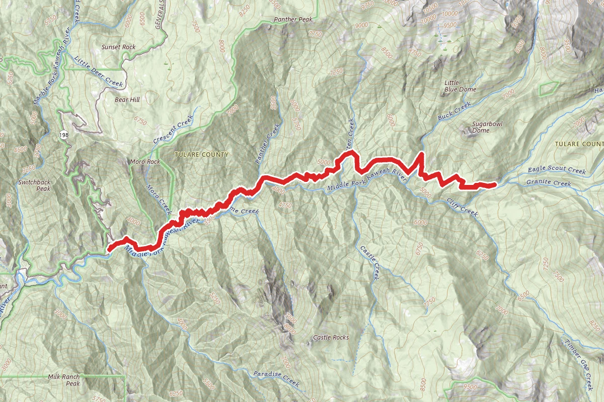 Kaweah River Trail