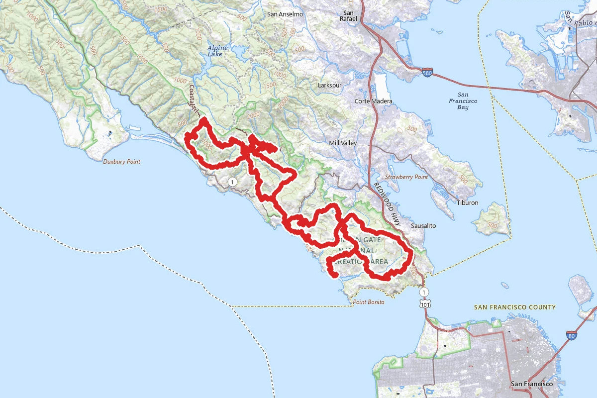 Marin Ultra Challenge 2020 - 50 miles