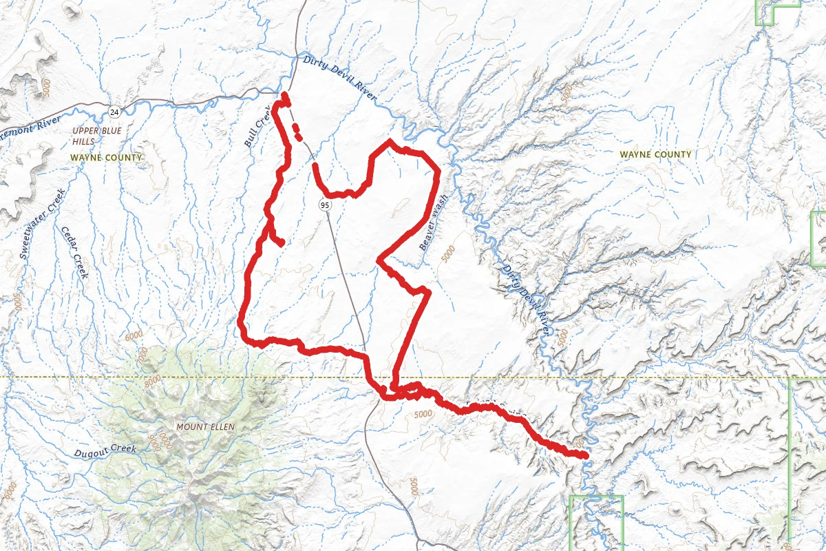 Poison Springs OHV Loop from Hanksville