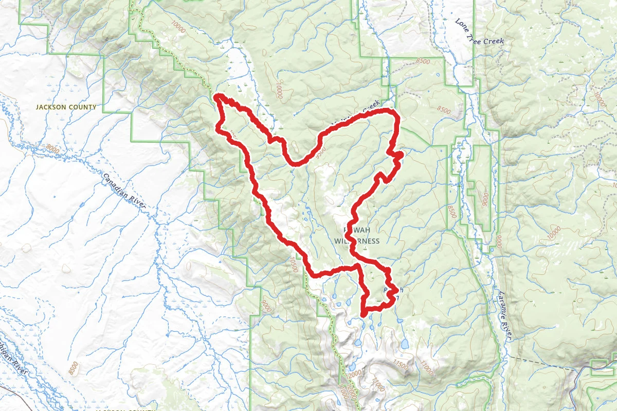 Link, McIntyre Lake, Medicine Bow, and McIntyre Trails Loop