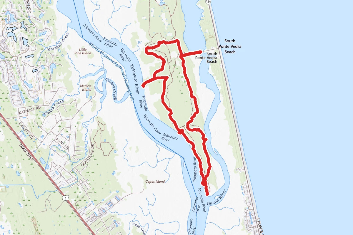 Guana, Timucuan, and South Point Loop Trail Loop