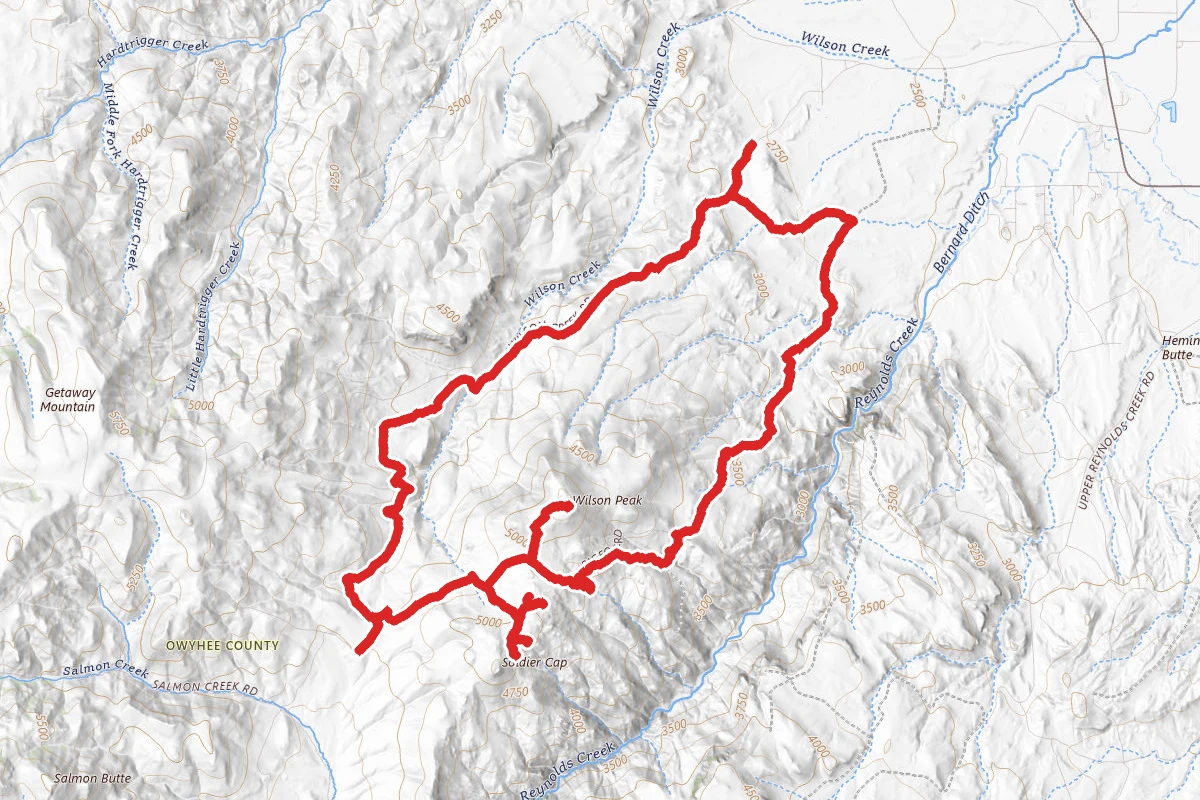 Pigeon Road and Wilson Peak OHV Loop