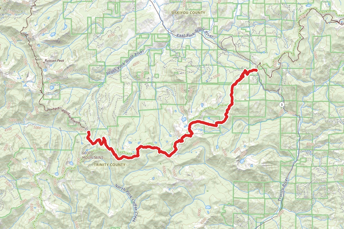 Carter Meadows Summit to Scott Mountain Summit via the PCT